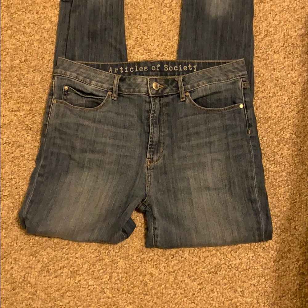 Articles of Society Straight Leg Light Jeans